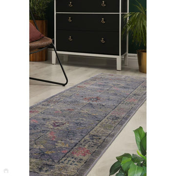 Orner Traditional Grey Runner-Melrose-Rug Love - The Most Loved Rug Store